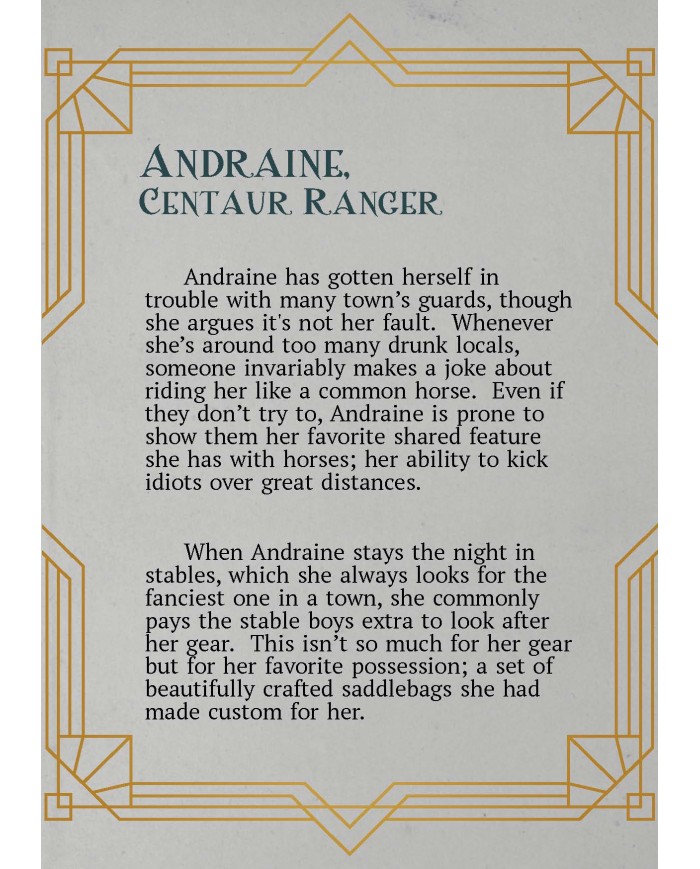 Exploradora Centauro - Andraine|The Printing Goes Ever On|Exploradores