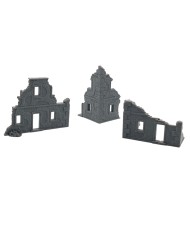 High Brick Ruins Set (x3)|Dani Amengual|WW2 Ruins