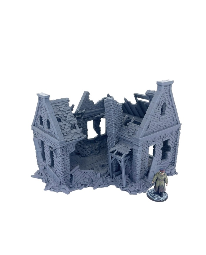 Residencia Waller en Ruinas de Grimdale|3DLayeredscenery|Ruinas Napoleonicas