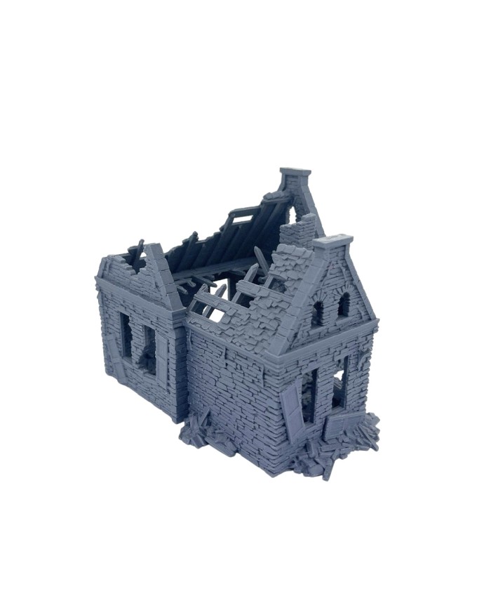 Residencia Waller en Ruinas de Grimdale|3DLayeredscenery|Ruinas Napoleonicas