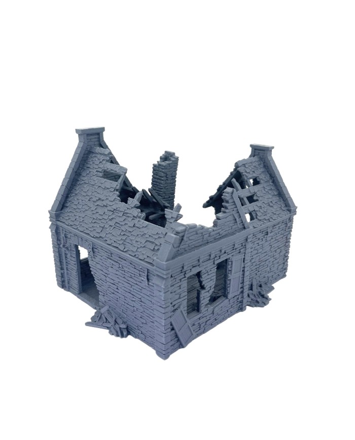 Residencia Waller en Ruinas de Grimdale|3DLayeredscenery|Ruinas Napoleonicas