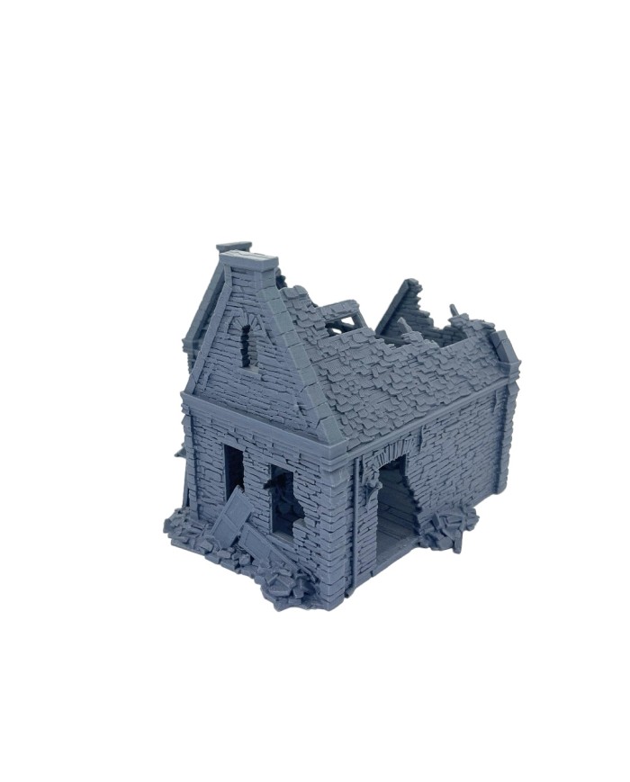 Residencia Waller en Ruinas de Grimdale|3DLayeredscenery|Ruinas Napoleonicas