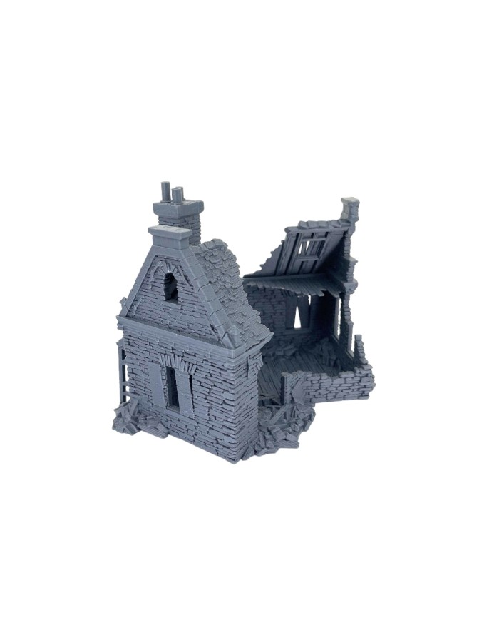 Residencia Coopers en Ruinas de Grimdale|3DLayeredscenery|Ruinas Napoleonicas