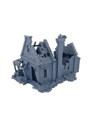 Walter's Bakery Ruined of Grimdale|3DLayeredscenery|Napoleonic Ruins