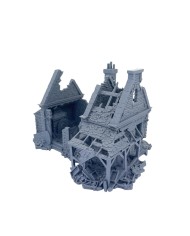 Walter's Bakery Ruined of Grimdale|3DLayeredscenery|Napoleonic Ruins