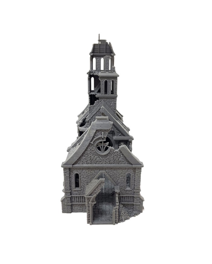 Iglesia del Valle en Ruinas de Grimdale|3DLayeredscenery|Ruinas Napoleonicas
