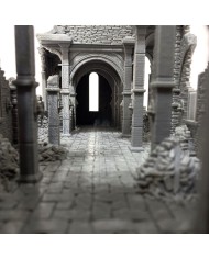 Iglesia del Valle en Ruinas de Grimdale|3DLayeredscenery|Ruinas Napoleonicas