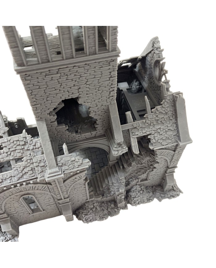 Iglesia del Valle en Ruinas de Grimdale|3DLayeredscenery|Ruinas Napoleonicas