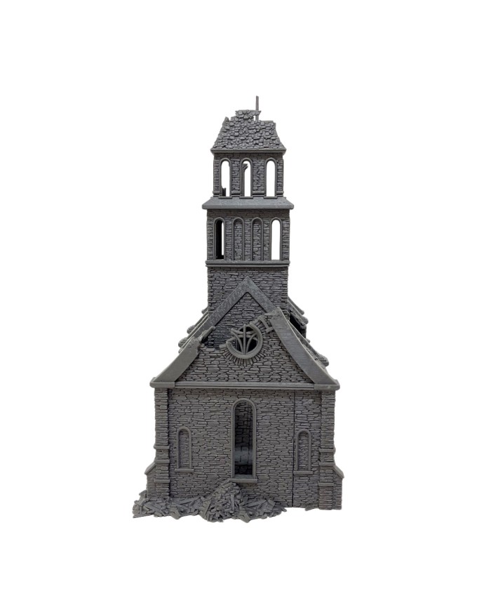 Iglesia del Valle en Ruinas de Grimdale|3DLayeredscenery|Ruinas Napoleonicas