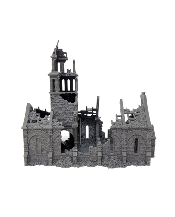 Iglesia del Valle en Ruinas de Grimdale|3DLayeredscenery|Ruinas Napoleonicas
