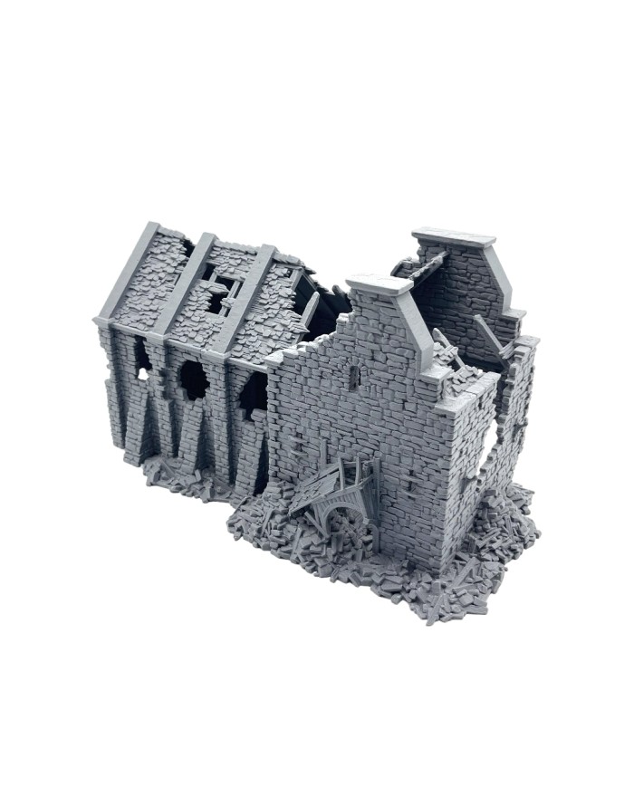 Armory Ruined of Grimdale|3DLayeredscenery|Napoleonic Ruins