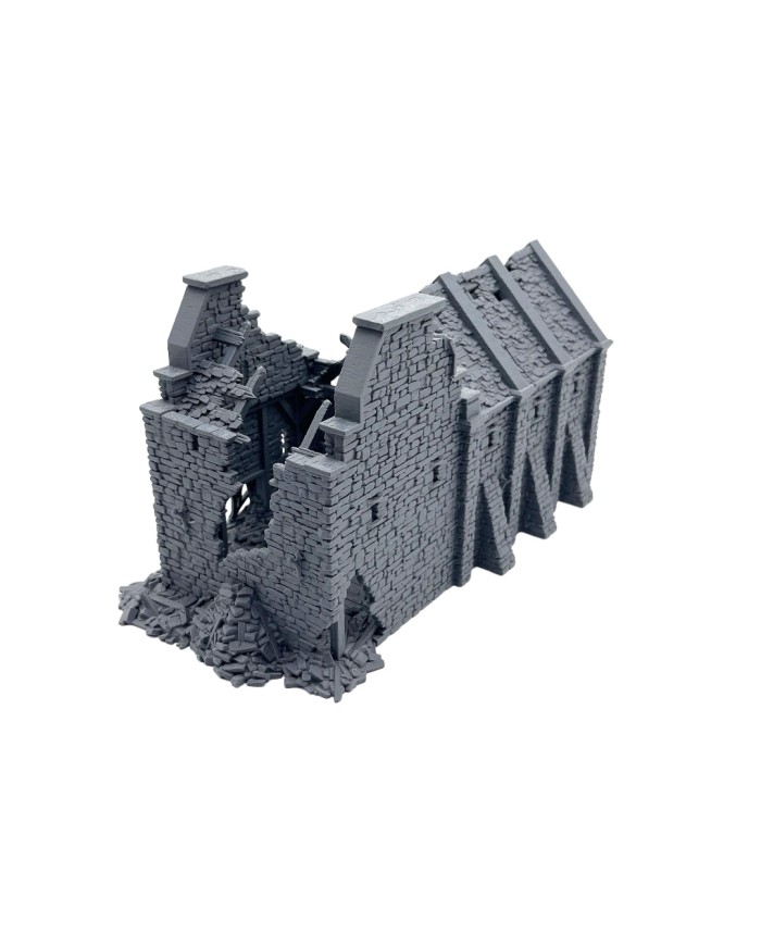 Armory Ruined of Grimdale|3DLayeredscenery|Napoleonic Ruins