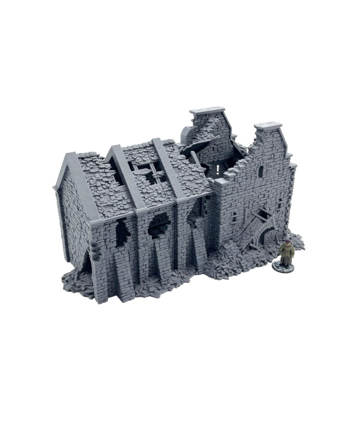 Armory Ruined of Grimdale|3DLayeredscenery|Napoleonic Ruins