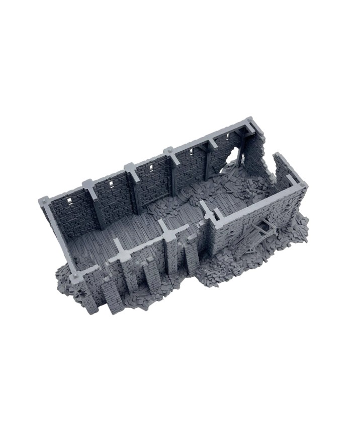 Armería en Ruinas de Grimdale|3DLayeredscenery|Ruinas Napoleonicas