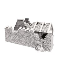 Armería con Muros en Ruinas de Grimdale|3DLayeredscenery|Ruinas Napoleonicas