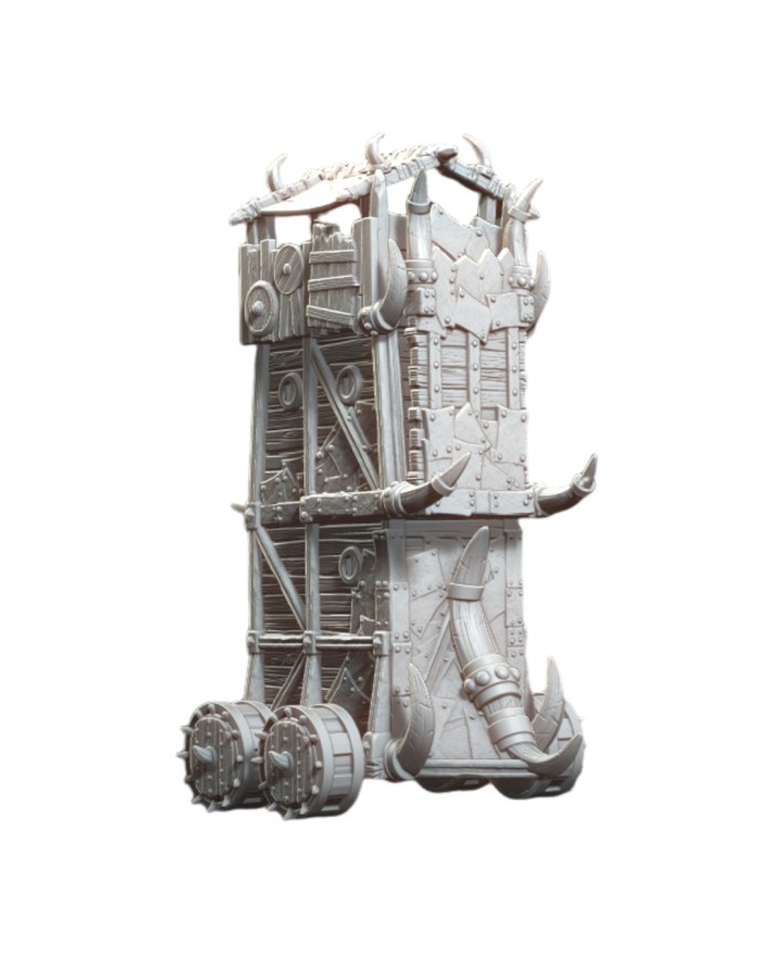 Torre de Asedio Tribal|World of Pratheron|Escenografía Asedio Medieval