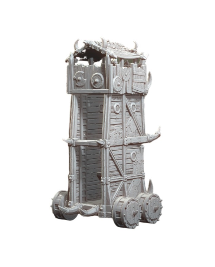 Torre de Asedio Tribal|World of Pratheron|Escenografía Asedio Medieval
