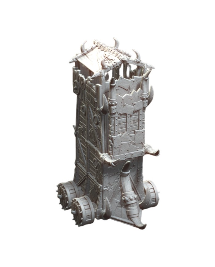 Torre de Asedio Tribal|World of Pratheron|Escenografía Asedio Medieval