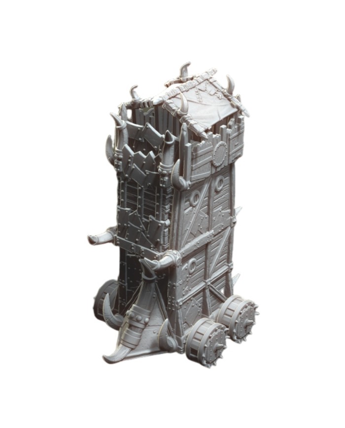 Torre de Asedio Tribal|World of Pratheron|Escenografía Asedio Medieval