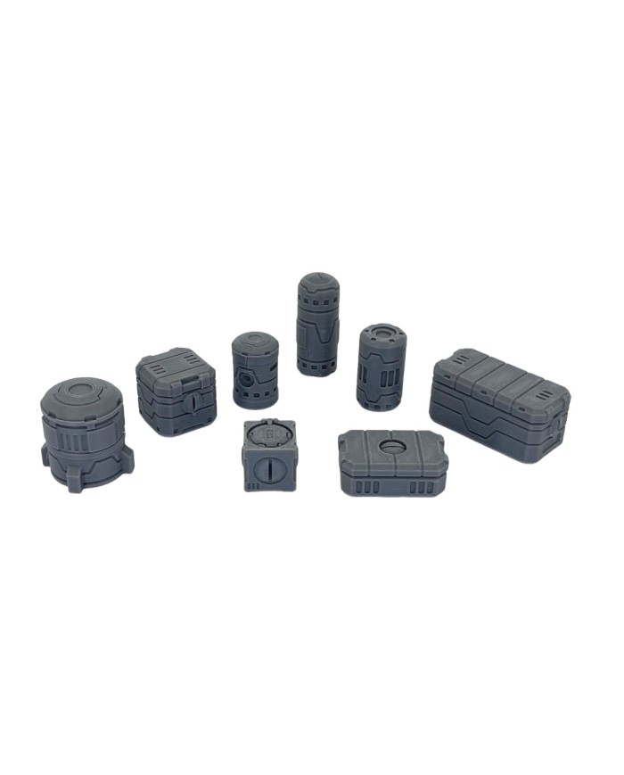 Stratum Commonwealth Supplies (x8)|Corvus Game Terrain|Ethereal Dynasties