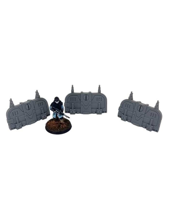 Barricadas de Stratum Commonwealth (x3)|Corvus Game Terrain|Dinastías Etéreas