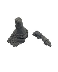 Torre Eldar Destruida en Dos Partes | Forbidden Prints | Eldar | Terrainandminis