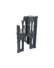 Ruinas de Catedral Grimdark (8"x6,5") - B|Txarli Factory|Escenografía Ruinas 40K