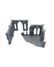 Ruinas de Catedral Grimdark (8"x6,5") - B|Txarli Factory|Escenografía Ruinas 40K