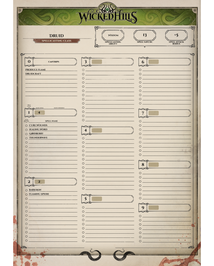 Druid Naranye Twiceborn | Great Grimoire | Druids | Terrainandminis