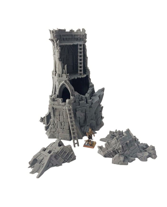 Torre de Avanzada en Ruinas|Dalla Croce Studios|Escenografia Ruinas Fantasia