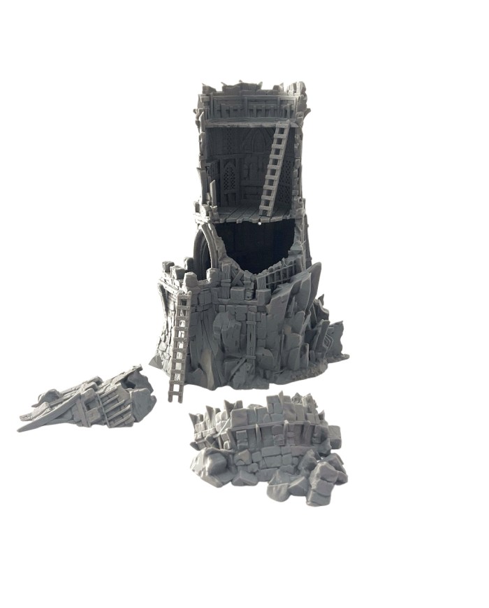 Ruined Outpost Tower|Dalla Croce Studios|Fantasy Ruins Terrain