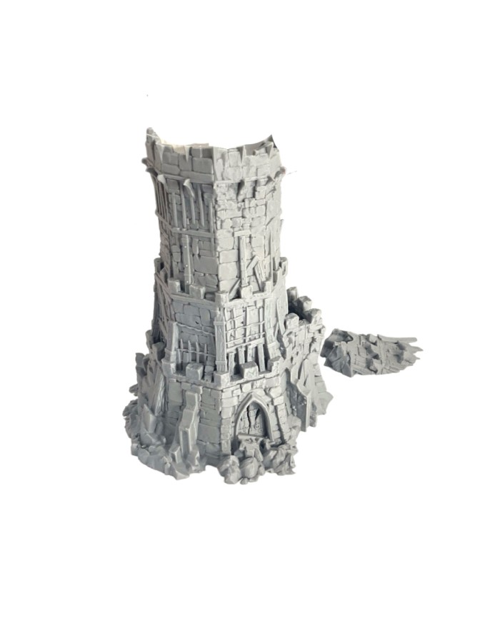 Ruined Outpost Tower|Dalla Croce Studios|Fantasy Ruins Terrain