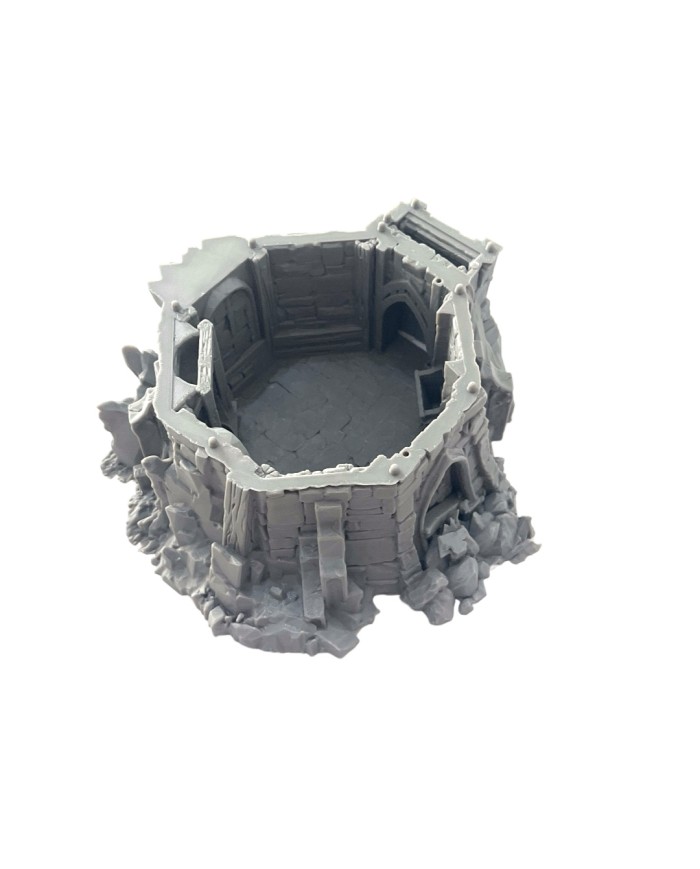 Ruined Outpost Tower|Dalla Croce Studios|Fantasy Ruins Terrain