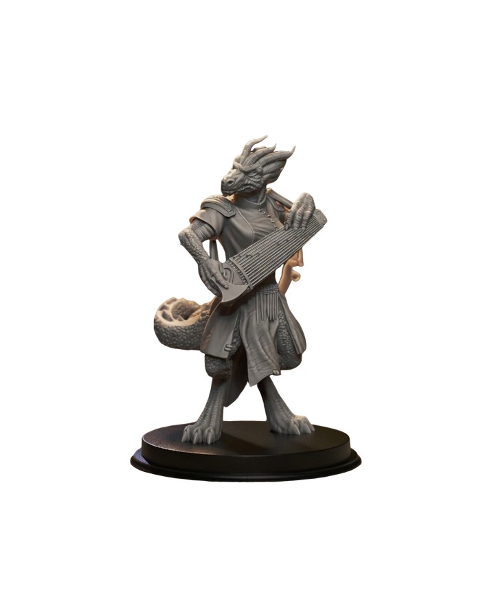 Female Dragonborn Bard|TytanTroll Miniatures|Bards