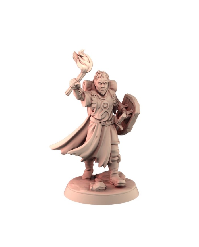 Human Fighter with Torch|Galaad Miniatures|Fighters