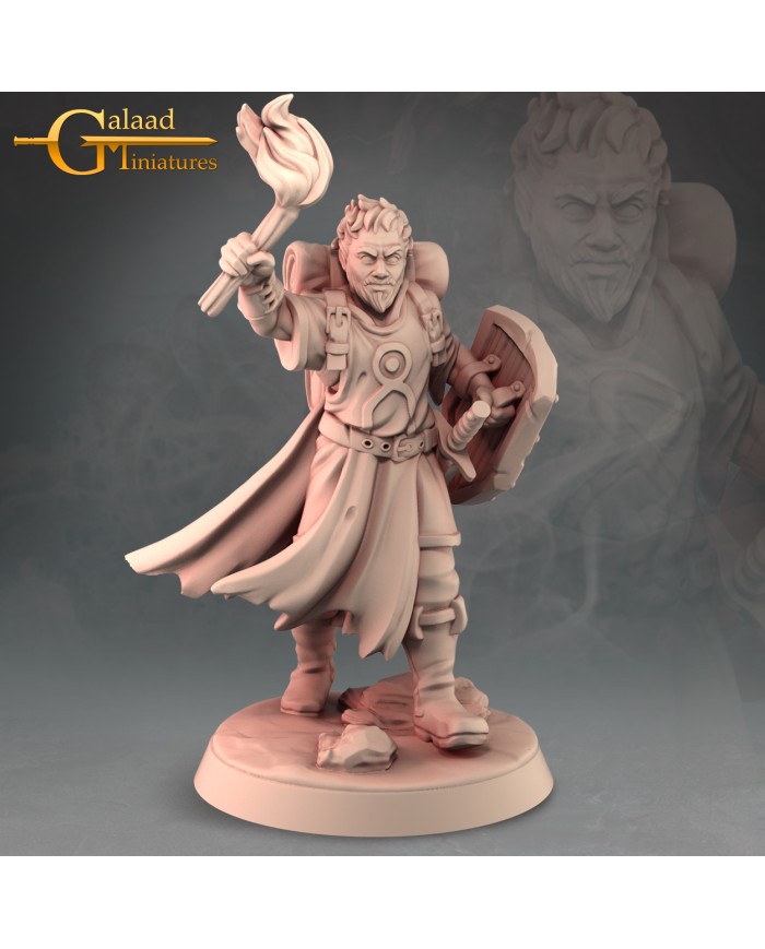 Guerrero Humano con Antorcha|Galaad Miniatures|Guerreros