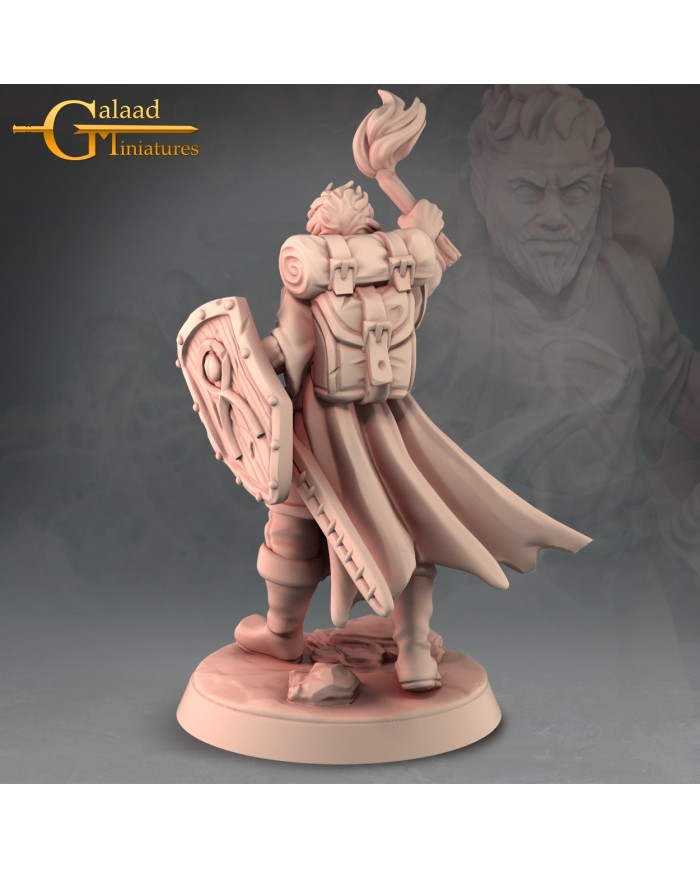 Guerrero Humano con Antorcha|Galaad Miniatures|Guerreros