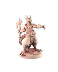 Dragonborn Barbarian with Axe|Galaad Miniatures|Barbarians