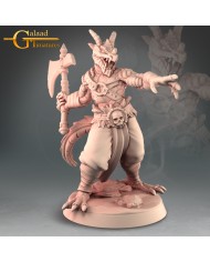 Dragonborn Barbarian with Axe|Galaad Miniatures|Barbarians