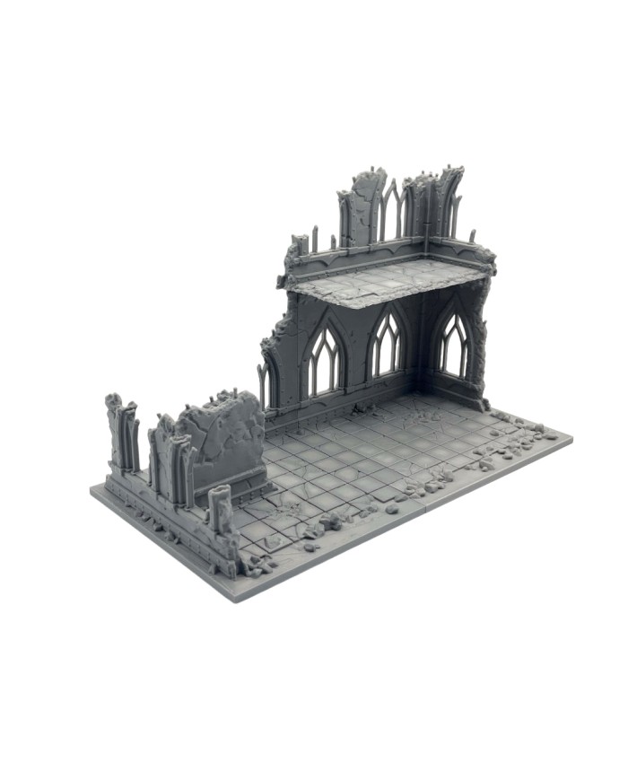 Ruinas del Imperio (12"x6") - C|Forbidden Prints|Escenografía Ruinas 40K