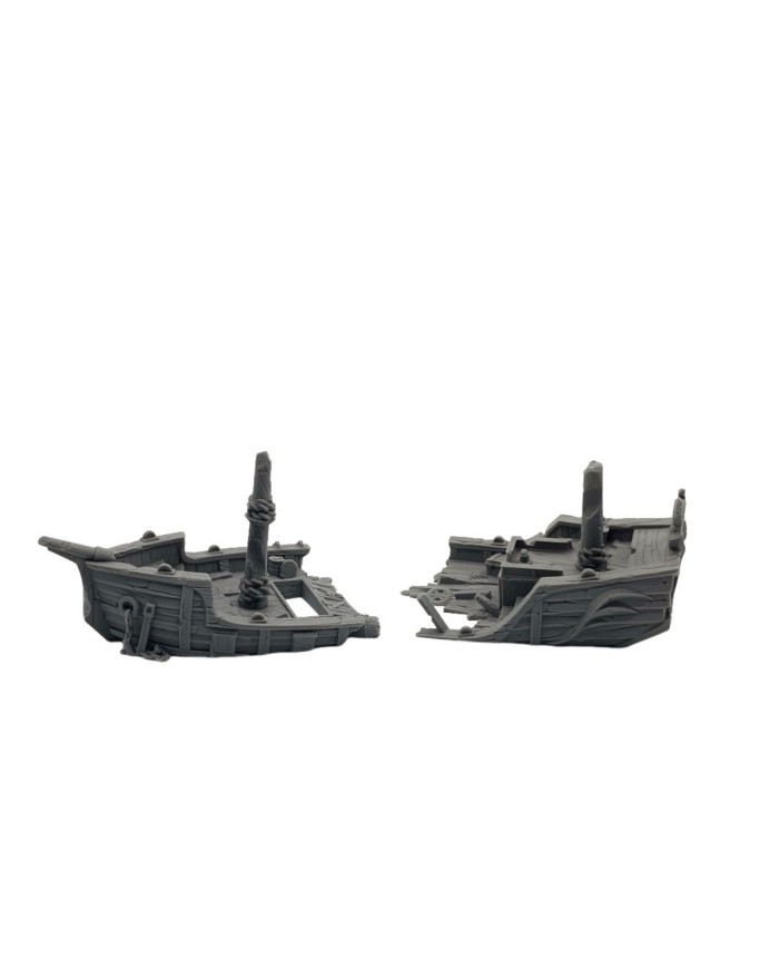 Barco Mediano Naufragado|Txarli Factory|Barcos para Wargames y Rol