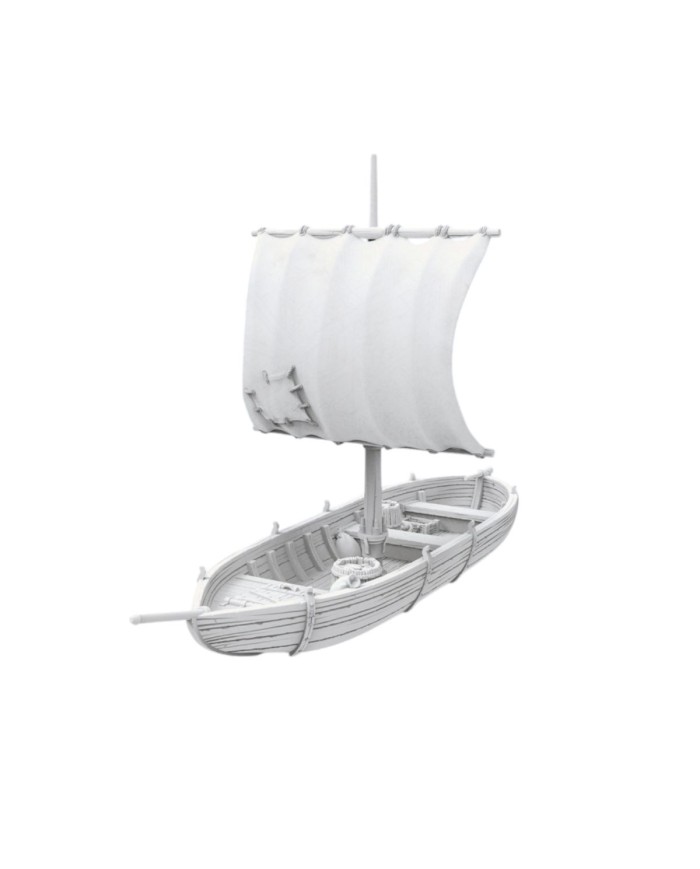 Bote de Pesca de Ancrabourg|3DLayeredscenery|Barcos para Wargames y Rol