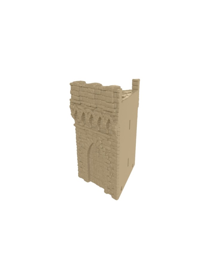Hexengarde Outward Wall (30 Degrees)|Tired World Studio|Wall Terrain