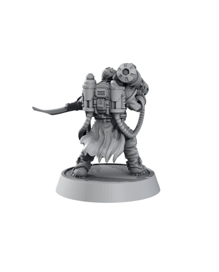 Black Rivet Crew Enforcer - B|Forge Path Miniatures|Postapocalyptic Warbands