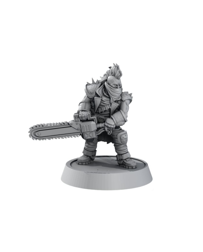 Black Rivet Crew Enforcer - D|Forge Path Miniatures|Postapocalyptic Warbands