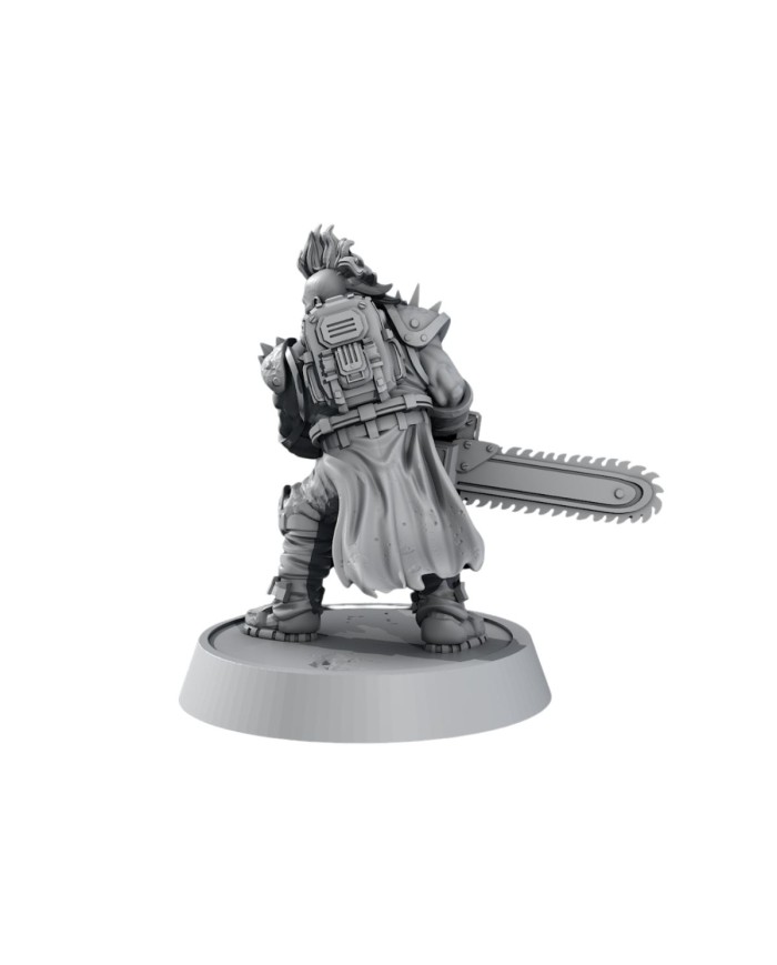 Black Rivet Crew Enforcer - D|Forge Path Miniatures|Postapocalyptic Warbands