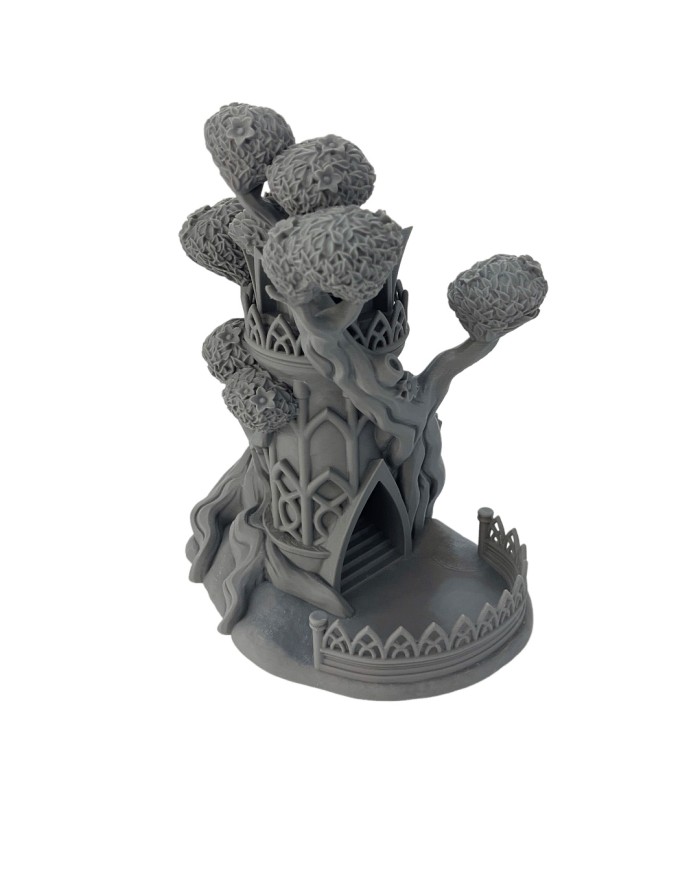Torre de Dados de los Altos Elfos|Fantasy 3D Tabletop|Torres de Dados de Fantasía
