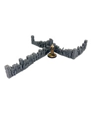 Modular Frosty Stone Fence