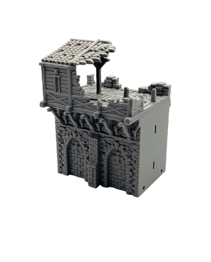 Hexengarde Damaged Hoarding Wall|Tired World Studio|Wall Terrain