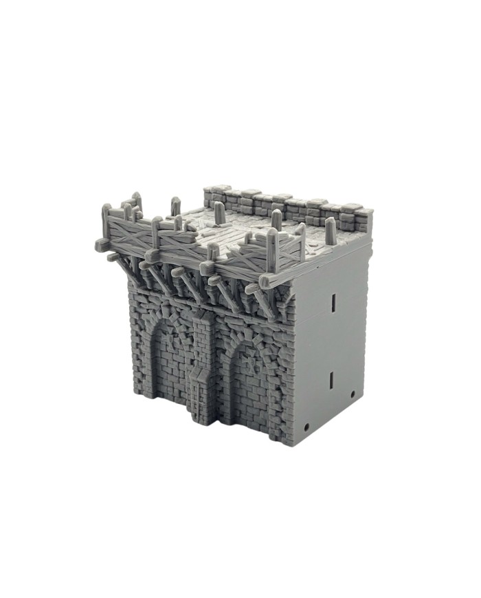 Hexengarde Destroyed Hoarding Wall|Tired World Studio|Wall Terrain
